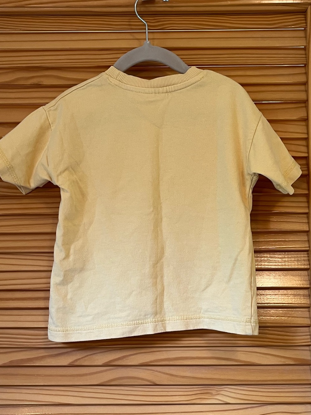 Zara Children's Short Sleeve Crewneck Tee in Soft Yellow 3 Years - Picture 5 of 5